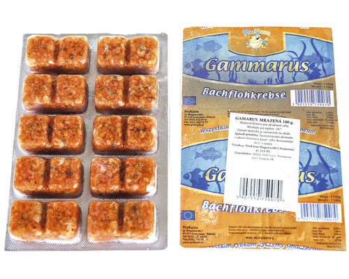 Gammarus mrazené krmivo pre akváriové ryby 100 g