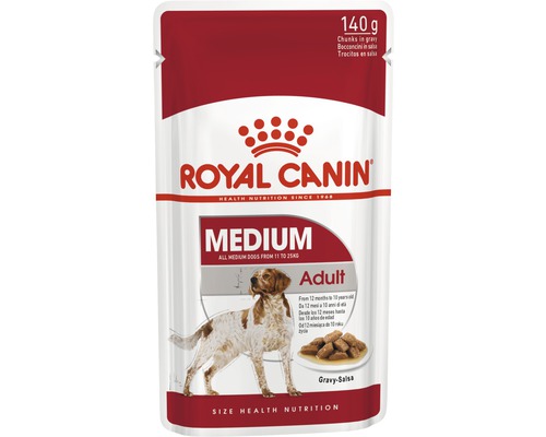 Kapsičky pre psov ROYAL CANIN Medium Adult pre stredne veľké plemená 1 balenie 10x140 g