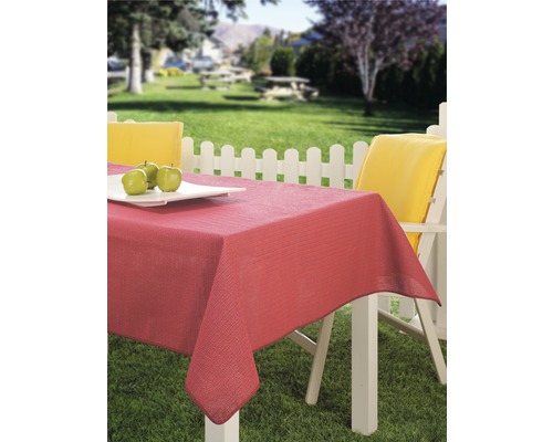 Obrus na záhradný stôl červený 130x160 cm