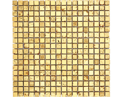 Mozaika z prírodného kameňa XAM 47 30x30 cm zlatá-0