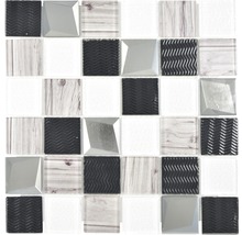Sklenená mozaika XCM Coast 29,8x29,8 cm strieborná-thumb-0