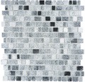 Sklenená mozaika XCM GME 26 31,7x31,1 cm sivá/čierna