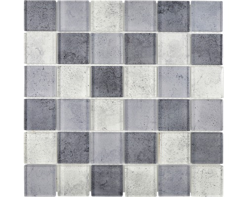 Sklenená mozaika XCM Moon24 29,8x29,8 cm sivá-0