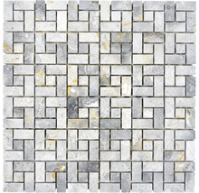 Mozaika z prírodného kameňa XNM BS11 30,5x30,5 cm sivá-thumb-0