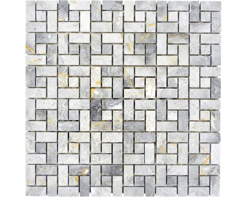 Mozaika z prírodného kameňa XNM BS11 30,5x30,5 cm sivá