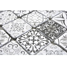 Sklenená mozaika XCM 8RBW47 30x30 cm biela/čierna-thumb-1