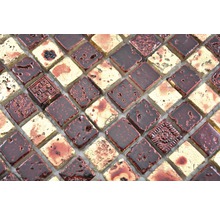 Mozaika z prírodného kameňa XAM 67 30x30 cm zlatá/červená-thumb-3