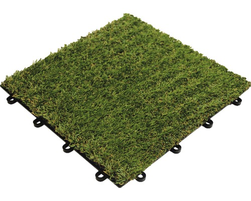 Plastová dlaždica umelý trávnik 30 x 30 cm s klick systémom zelená balenie 11 ks