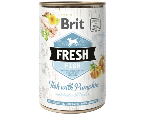Konzerva pre psov Brit Fresh Fish with Pumpkin 400 g-0