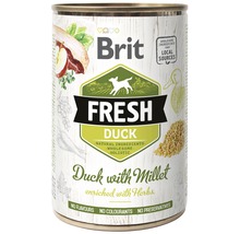 Konzerva pre psov Brit Fresh Duck with Millet 400 g-thumb-0