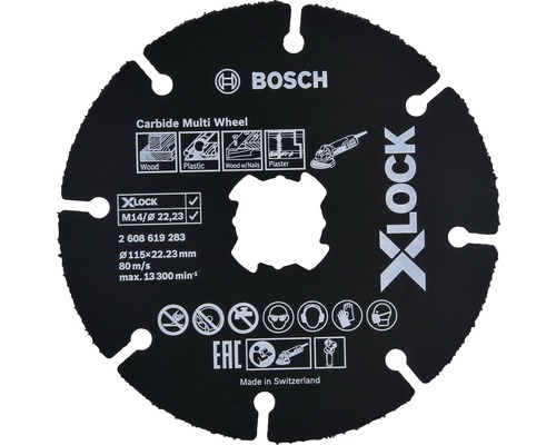 Pílový kotúč Bosch X-LOCK Carbide Multiwheel 115mm