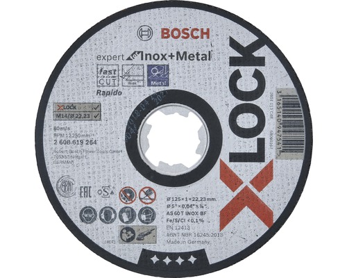 Pílový kotúč Bosch X-LOCK Trennsch.125X1mm