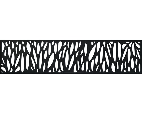 Dizajnová výplň pre WPC plot Konsta hliníková úzka čierna