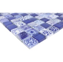 Sklenená mozaika štvorcová crystal mix blue-thumb-1