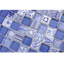 Sklenená mozaika štvorcová crystal mix blue-thumb-4