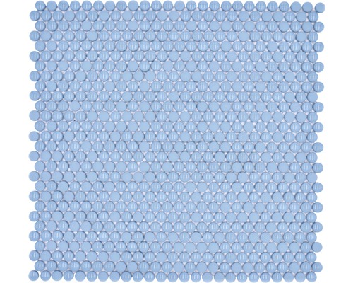Sklenená mozaika zaoblená smalt mix modrá lesklá/matná