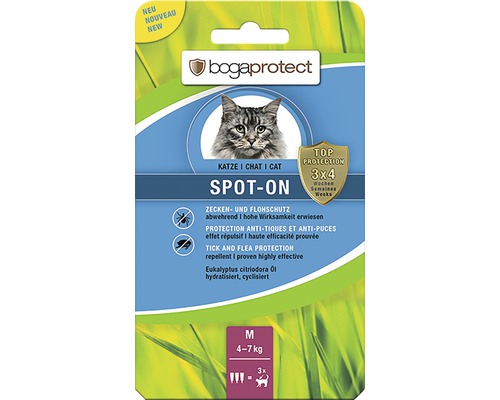 Obojok pre mačky Bogaprotect Spot-On antiparazitný M