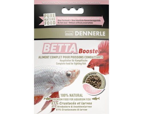 Granulované krmivo pre ryby Dennerle Betta Booster 30 ml