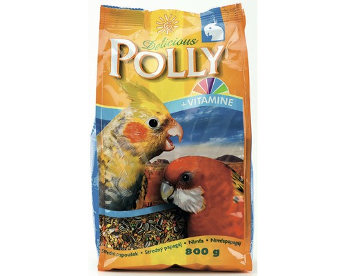 Krmivo pre stredné papagáje Delicious Polly 800 g