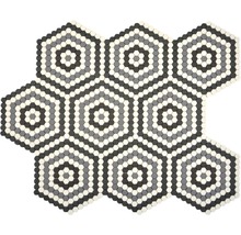 Sklenená mozaika Cuba HX3M šesťuholník ECO sklo mix-thumb-0