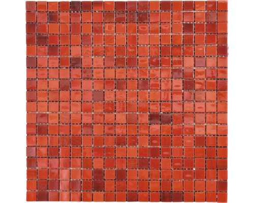 Sklenená mozaika GM MRY 300 štvorec 29,5x29,5 cm sklo červená-0