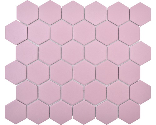 Keramická mozaika HX AT52 šesťuholník uni staroružová R1-0