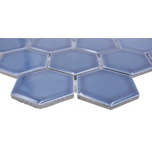 Keramická mozaika HX530 šesťuholník uni modrozelená lesklá-thumb-1