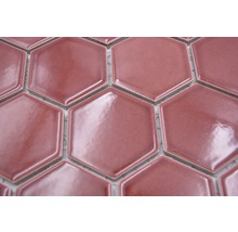 Keramická mozaika HX540 šesťuholník uni bordó červená lesklá-thumb-4