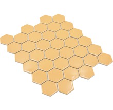 Keramická mozaika HX570 šesťuholník uni okrová oranžová lesklá-thumb-5