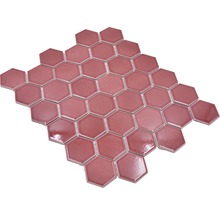 Keramická mozaika HX540 šesťuholník uni bordó červená lesklá-thumb-5
