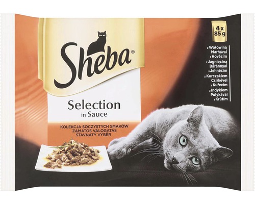 Kapsička pre mačky Sheba Selection in Sauce 4x85 g