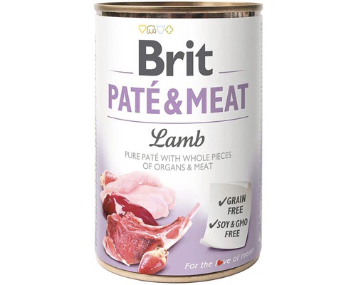Konzerva pre psov Brit Paté & Meat Lamb 800 g
