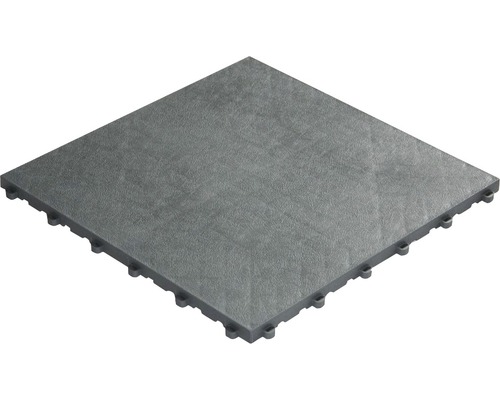 Plastová dlaždica Florco Floor 40 x 40 cm s klick systémom sivá balenie 6 ks