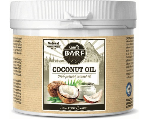 Doplnok stravy pre psov a mačky Canvit Barf Coconut Oil 600 g