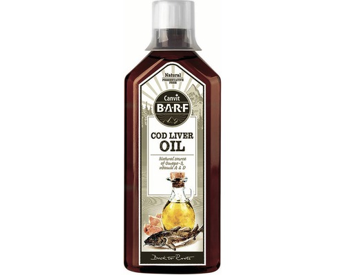 Doplnok stravy Canvit Barf Cod Liver Oil 0,5 l