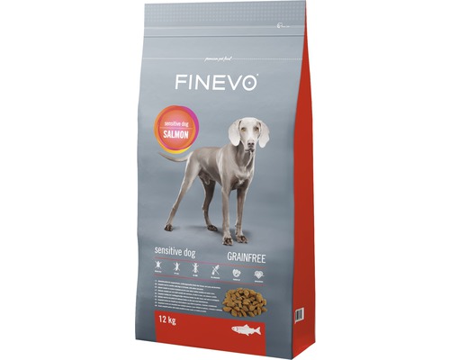 Granule pre psov Sensitive Dog FINEVO losos bez obilnín 12 kg