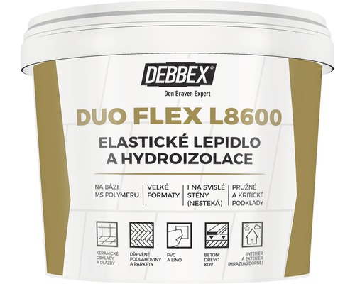 Lepidlo na podlahy, elastické a hydroizolačné DUOFLEX 5kg