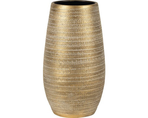 Váza keramická Solano Ø 22 x 40 cm zlatá