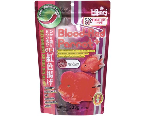 Granulované krmivo pre ryby Hikari Blood-Red Parrot Plus Medium 333 g