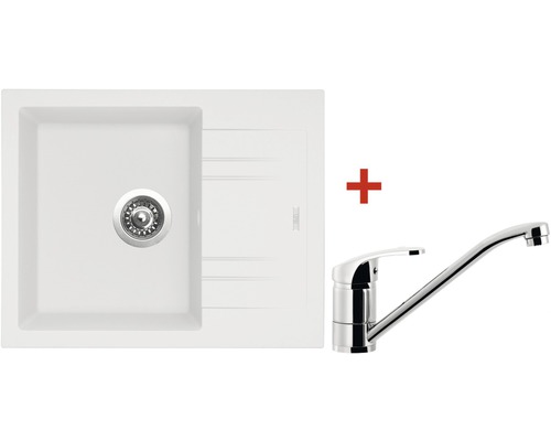 Set Sinks granitový drez a batéria LINEA 600 N (28)+PRONTO LI60028NPRCL