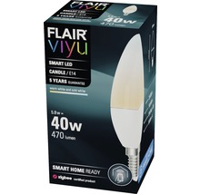 LED žiarovka Flair ViYu E14 6W/40W 470lm 2700, 6500K sviečka-thumb-5