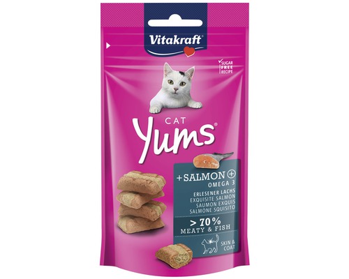 Maškrty pre mačky Vitakraft Cat Yums losos 40 g