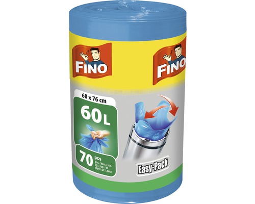 Vrecia na odpad FINO HD Easy pack 60L, 70 ks