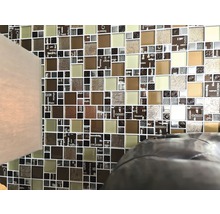 Sklenená mozaika XCM MC539 29,8x29,8 cm strieborná/béžová/hnedá-thumb-6
