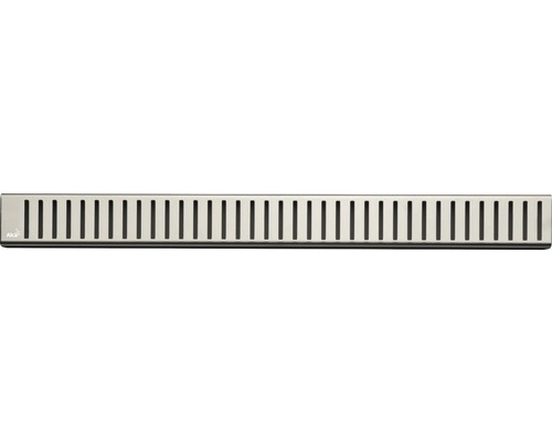 Rošt pre líniový podlahový žľab Alcadrain 115 cm nerez lesklý zebra PURE-1150L