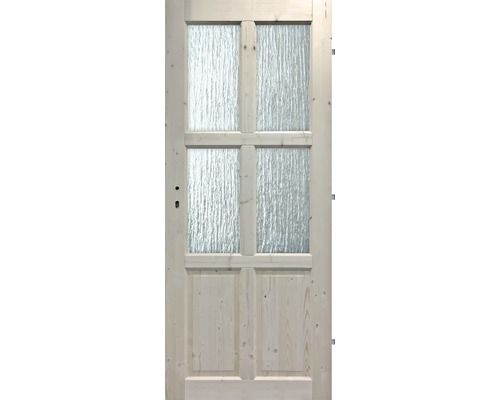 Interiérové dvere masívne 4S2K presklené, 80 P, smrek