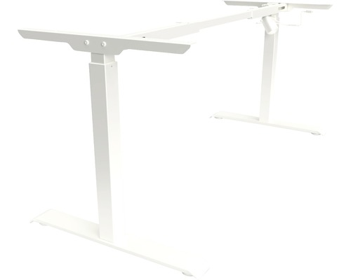 Rám stola, 2-stupňový, elektricky výškovo nastaviteľný 695-1175 mm, 1 motor, biely