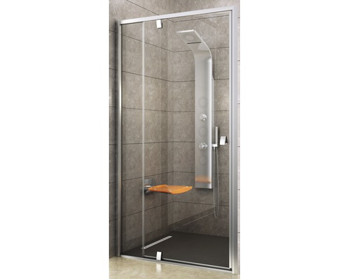 Sprchové dvere RAVAK Pivot PDOP2-110 satin + Transparent 03GD0U00Z1