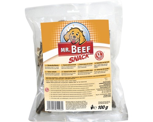 Maškrty pre psov Mr. Beef sušené mäso 100 g