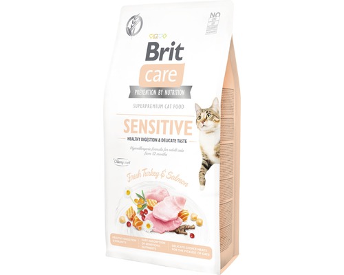 Granule pre mačky Brit Care Cat Grain-Free Sensitive Healthy Digestion and Delicate Taste 7 kg